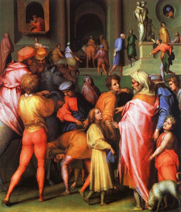 Jacopo Pontormo Joseph being Sold to Potiphar